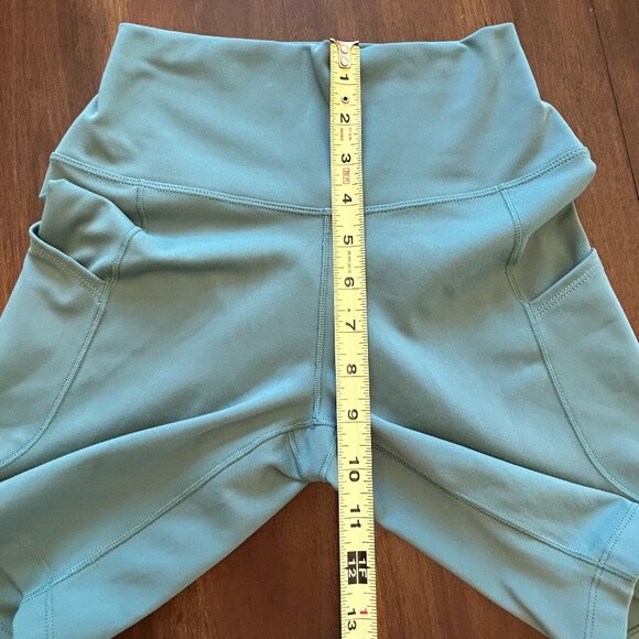 Nike Dri-Fit Women's High-Waist Bike Athletic Shorts Size Small Green - Picture 12 of 13